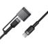 ACEFAST C22-05 USB-C to USB-C Magnetic Aluminum Alloy Charging Data Cable 1.2m Black